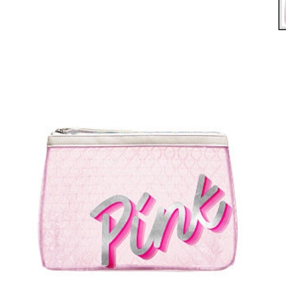 PINK Victoria's Secret Handbags - Bubble Heart Beauty Bag- VS Pink